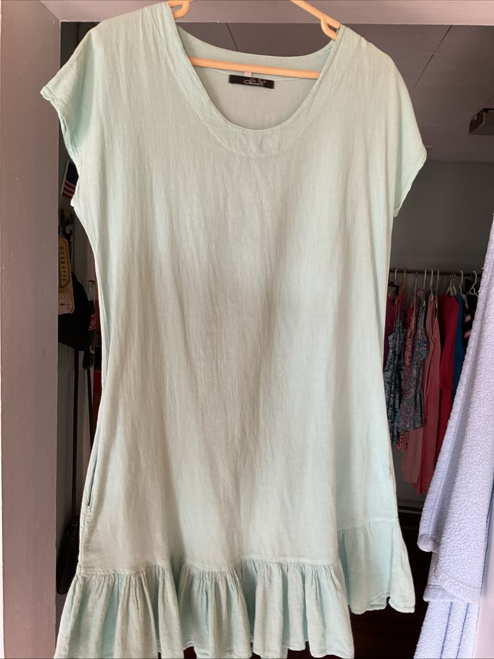 Light Aqua Cotton Top